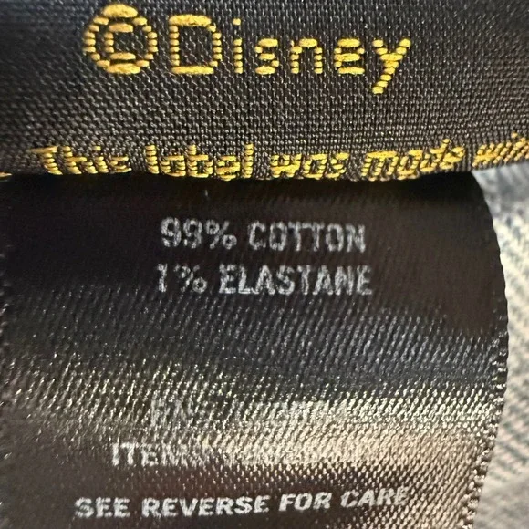 Her Universe Disney Snow White Seven Dwarfs Light Wash Denim Mom Jeans Womens 16 - Picture 7 of 9